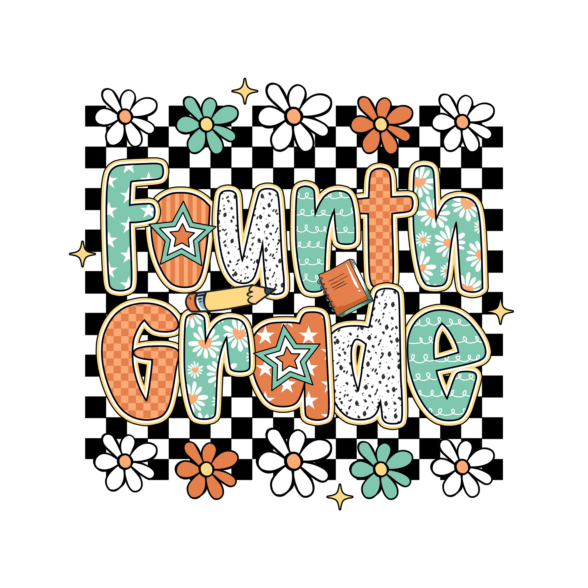 Retro Floral Grade T-shirt