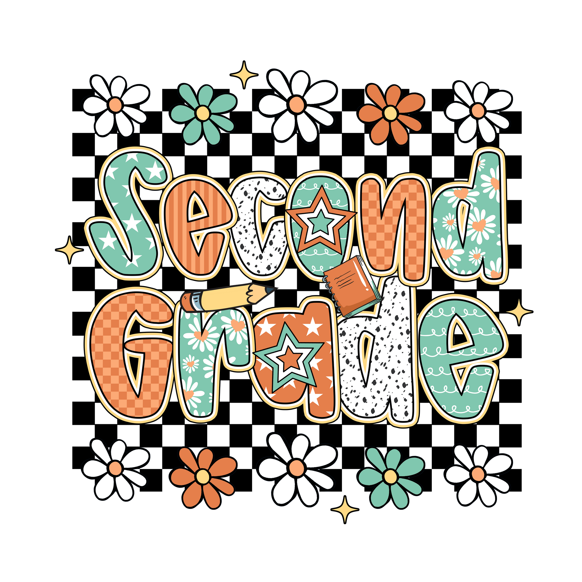 Retro Floral Grade T-shirt