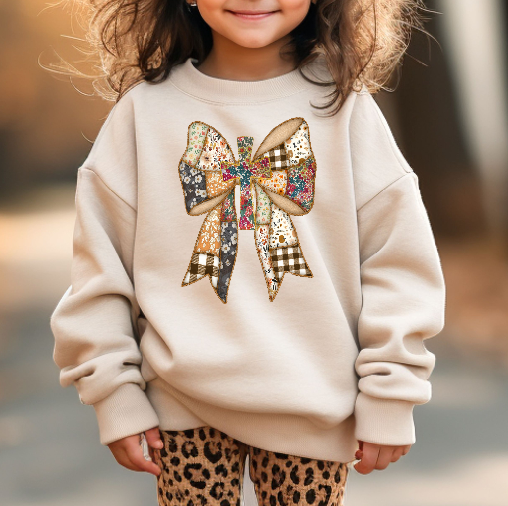 Fall Patchwork Bow