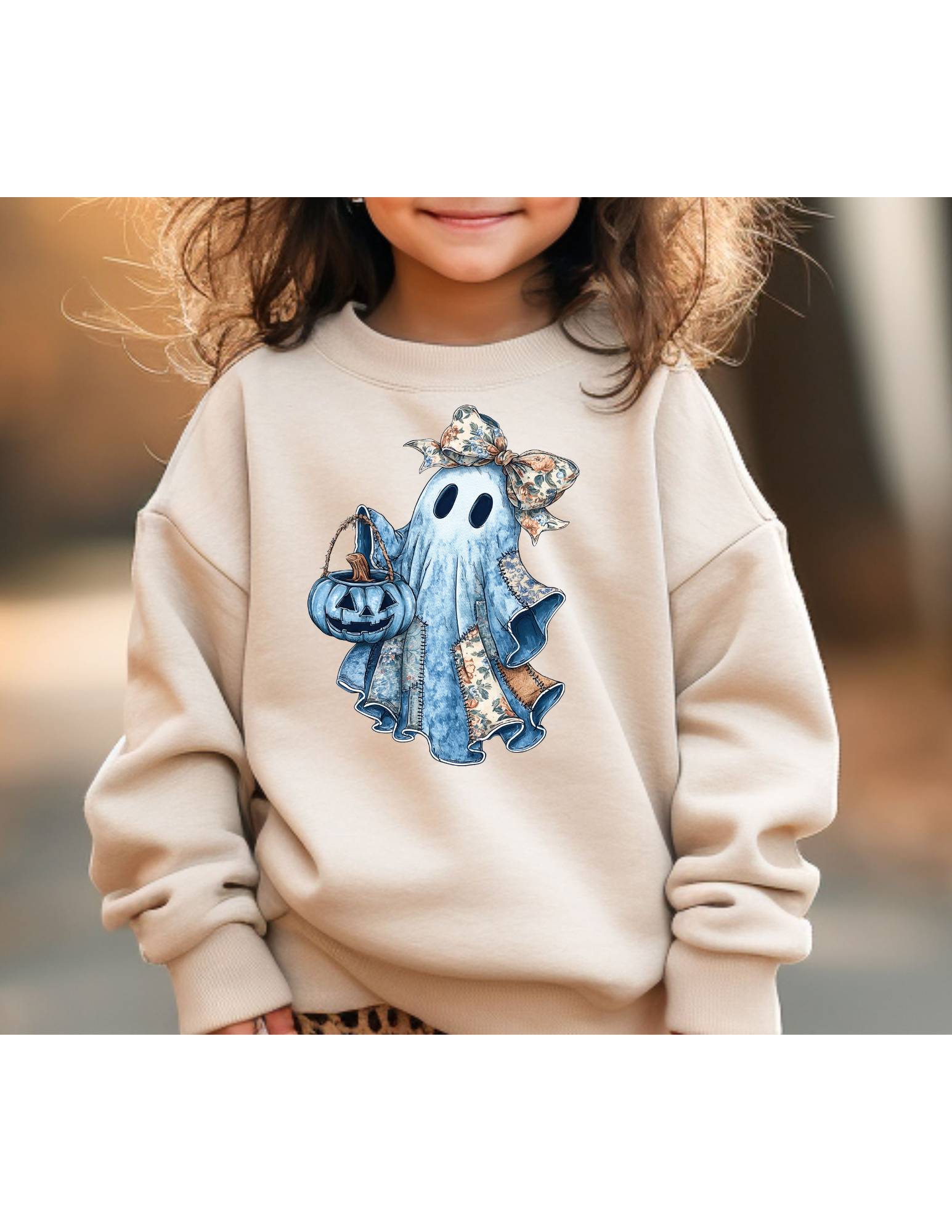 Denim Patchwork Ghost